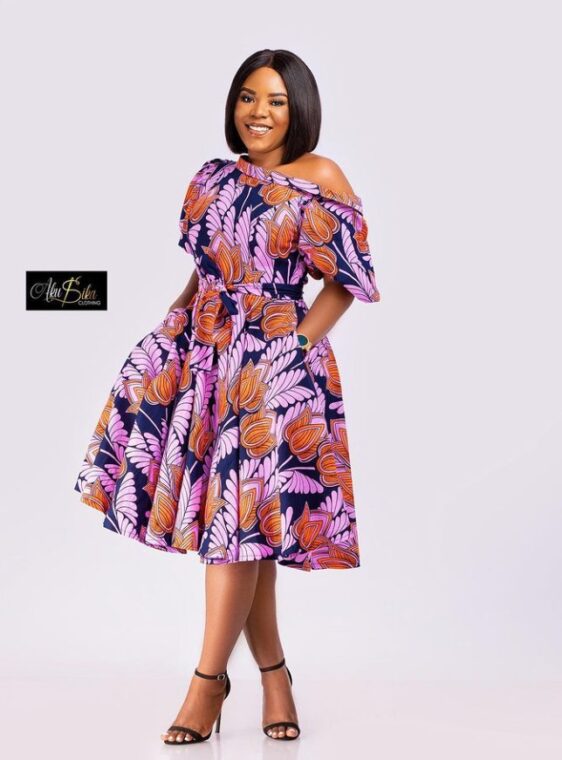 Ankara Short Gown Designs, The Most Recent Ankara Styles for Women (17)