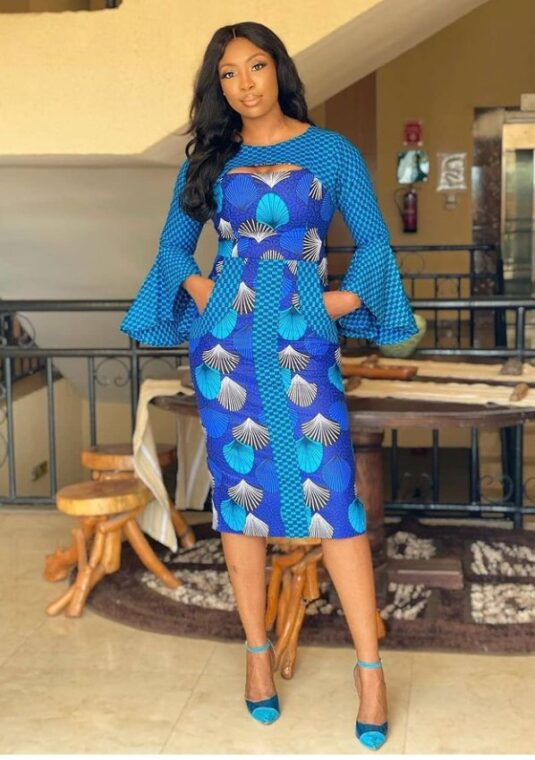 Ankara Short Gown Designs, The Most Recent Ankara Styles for Women (18)