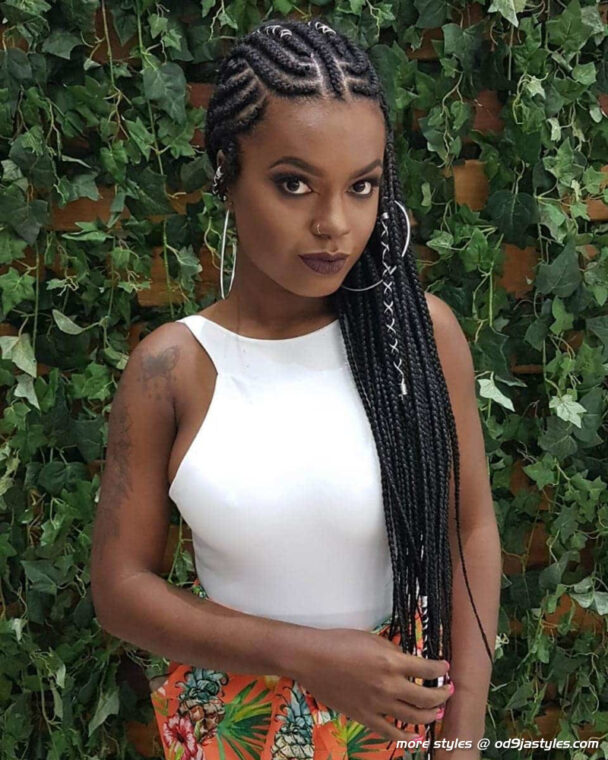Hottest Ghana Braids Hairstyle Ideas for Women to try now (16)