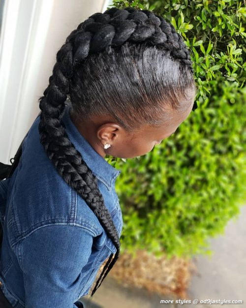 Hottest Ghana Braids Hairstyle Ideas for Women to try now (8)