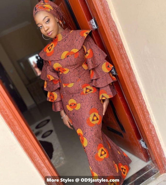 Long gown Ankara styles 2021