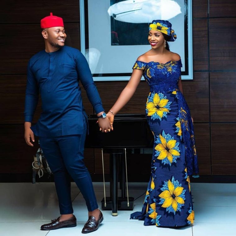 10 PICTURES: Ankara Styles For Couples And Pre-Wedding Photoshoots