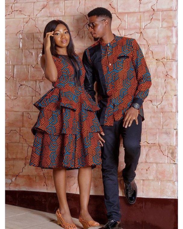 10 PICTURES: Ankara Styles For Couples And Pre-Wedding Photoshoots