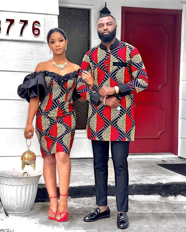 10 PICTURES: Ankara Styles For Couples And Pre-Wedding Photoshoots