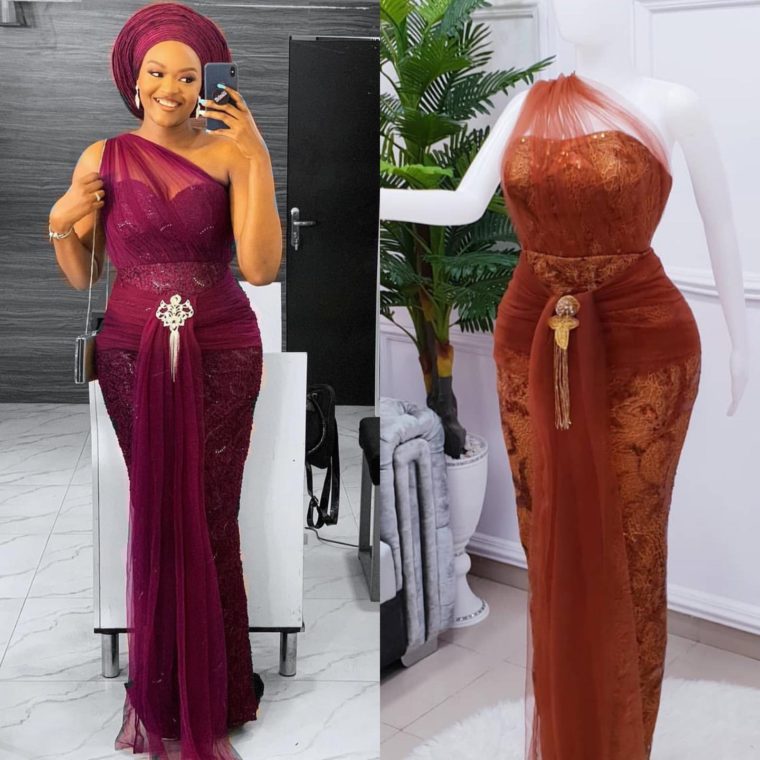10 PICTURES: Lace Gown Styles for Your Next Owambe