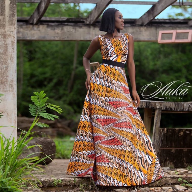 20+ Latest Ankara Straight Long Gown Styles: Ankara Long Dresses 2021