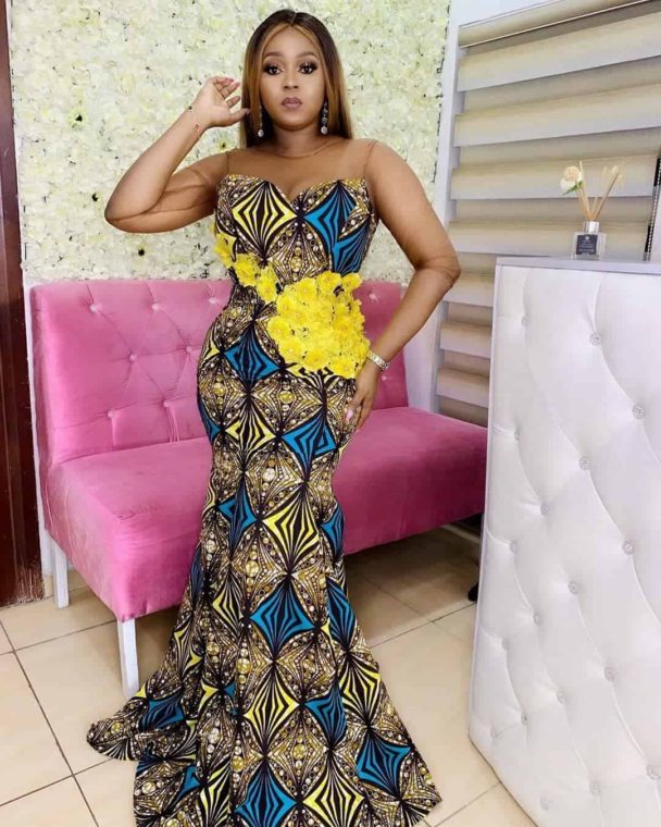 20+ Latest Ankara Straight Long Gown Styles: Ankara Long Dresses 2021