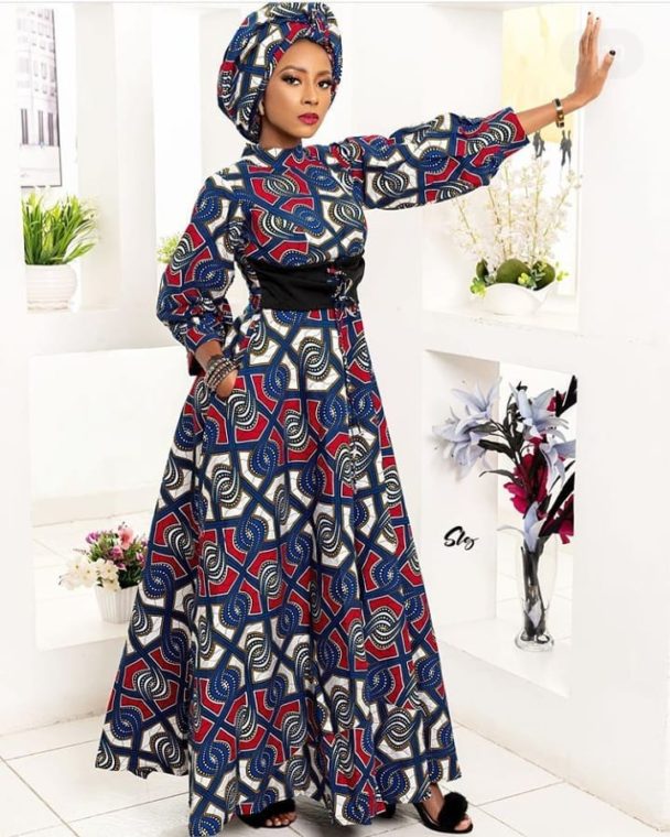 20+ Latest Ankara Straight Long Gown Styles: Ankara Long Dresses 2021