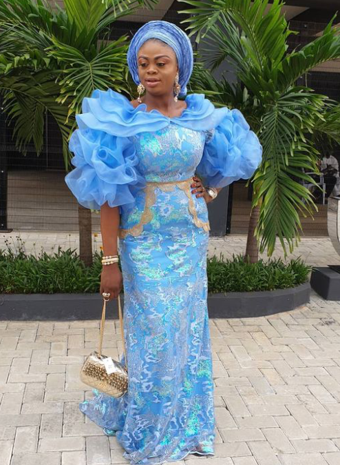 Winning Sky Blue Colour Aso-Ebi Styles ...