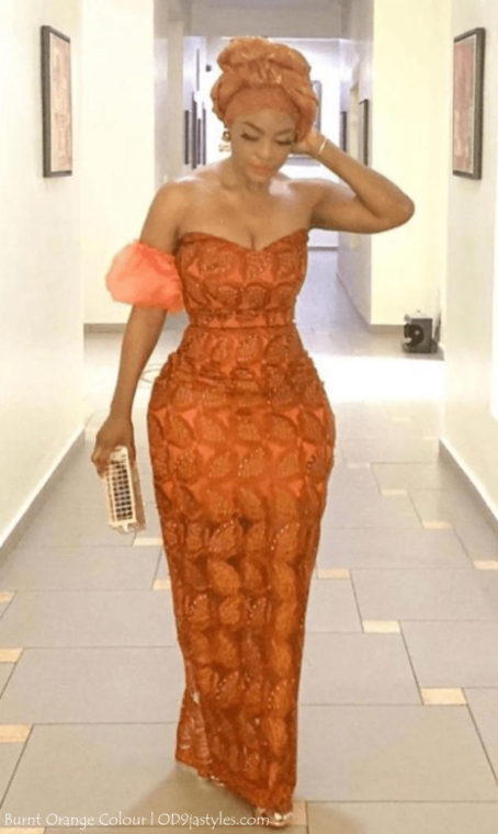 Irresistible Owambe Styles In Burnt Orange Colour