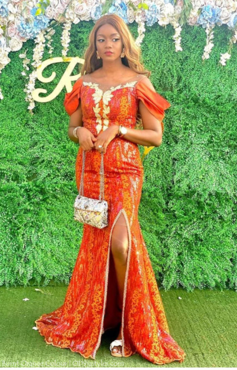 Irresistible Owambe Styles In Burnt Orange Colour