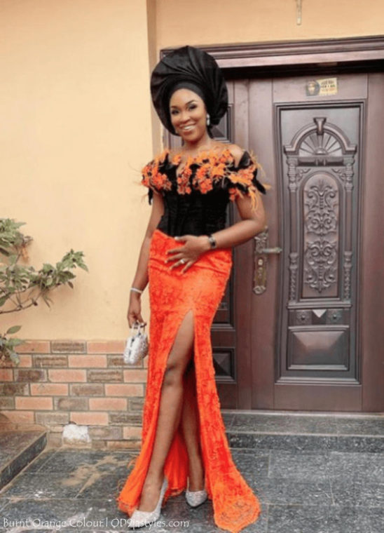 Irresistible Owambe Styles In Burnt Orange Colour
