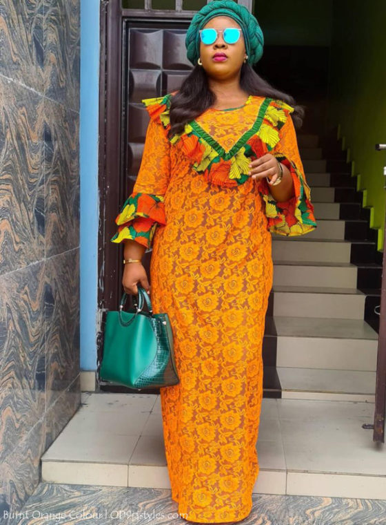 Irresistible Owambe Styles In Burnt Orange Colour