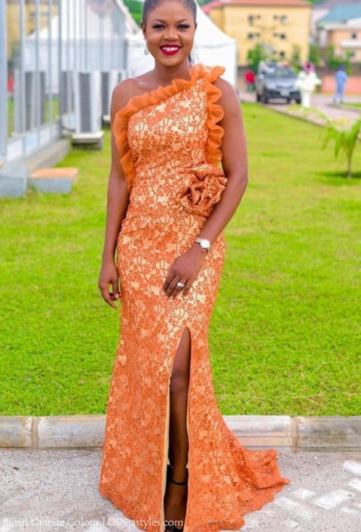 Irresistible Owambe Styles In Burnt Orange Colour