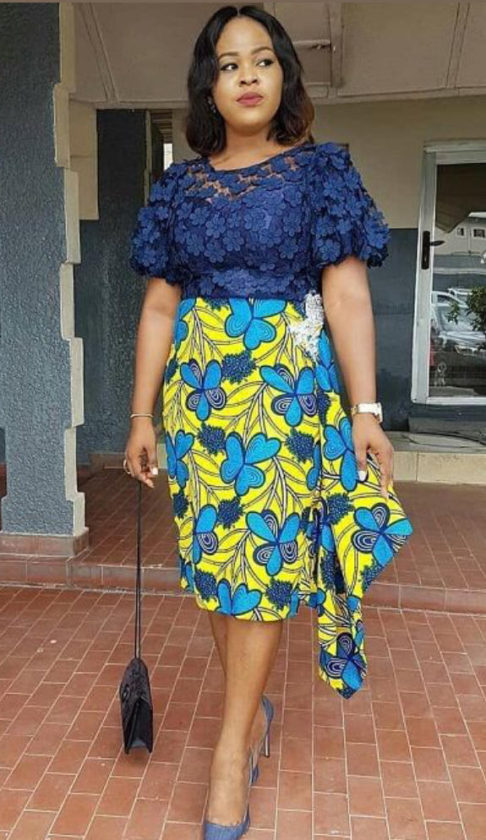 latest ankara lace styles 2021