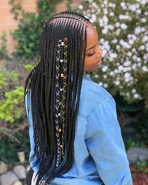 Medium tribal braids