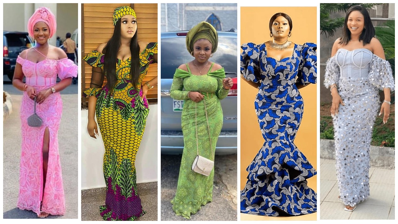 ankara lace dress styles