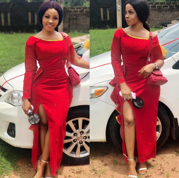 Aso-Ebi Styles In Red Colours