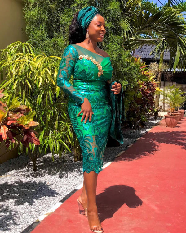 50 Most Gorgeous Aso-Ebi Styles In Multiple Green Colors