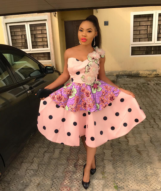 40+ Latest New Ankara Short Gown Styles for Bright and Beautiful Ladies (24)