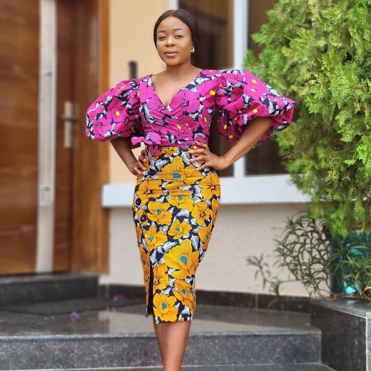 40+ Latest New Ankara Short Gown Styles for Bright and Beautiful Ladies (30)