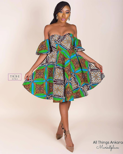 40+ Latest New Ankara Short Gown Styles for Bright and Beautiful Ladies (4)
