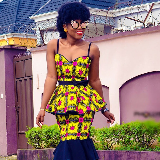 40+ Latest New Ankara Short Gown Styles for Bright and Beautiful Ladies (7)