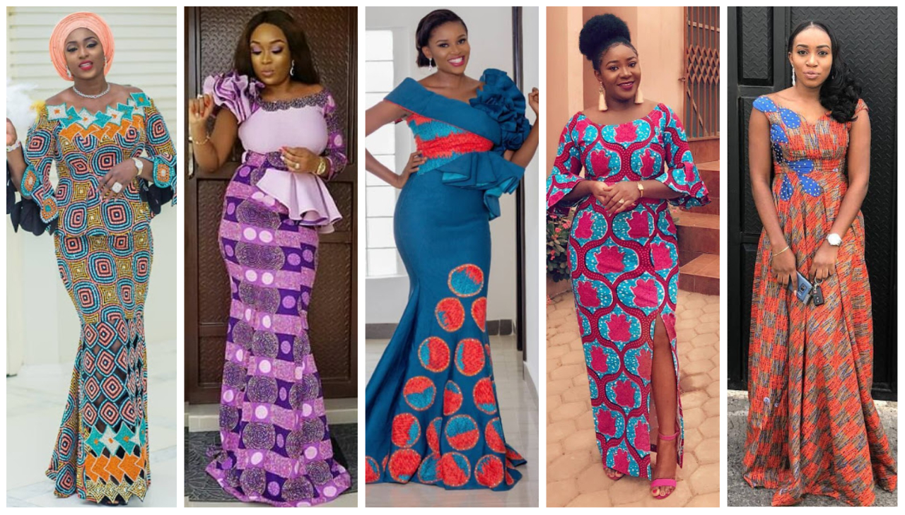 Stylish Latest Ankara Long Gown Designs 