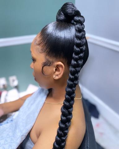 Jumbo Braid Ponytail