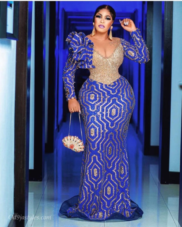 Ovation Owambe Blue Lace Styles- A Must Have For All Wedding Guests ...