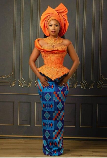 Captivating And Gorgeous Ankara Aso-Ebi Gown For Classy Ladies To Rock This December