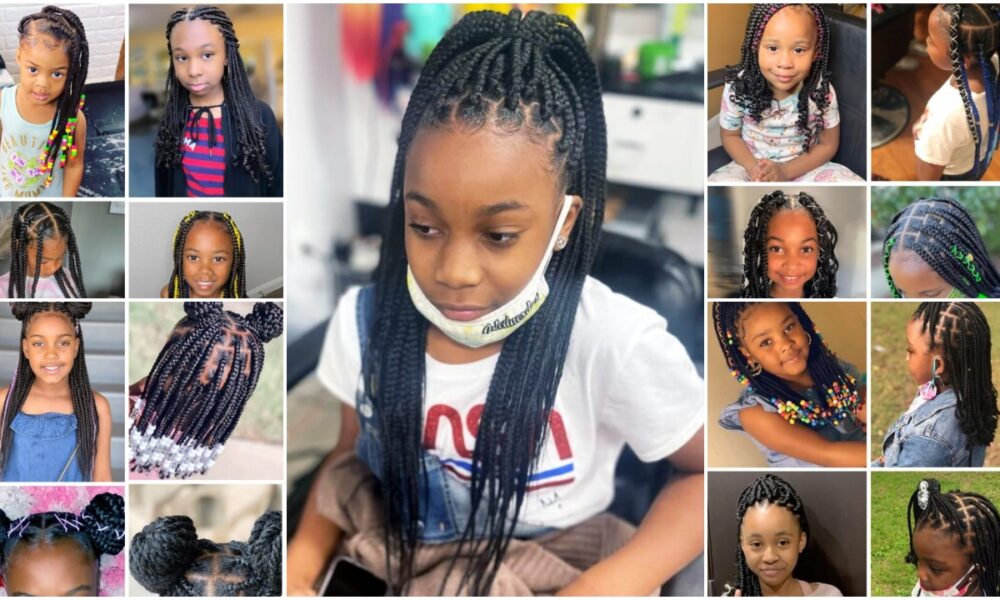 Box Braids For Kids- 100 Best Protective Hairstyles For Kids | OD9JASTYLES