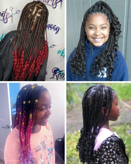 Goddess Box Braids for Kids