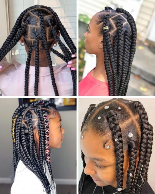 Jumbo Box Braids for Kids