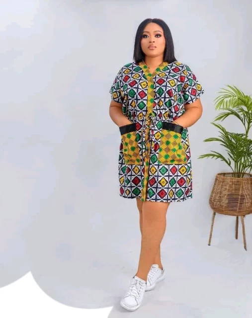 Short Ankara Gown Styles