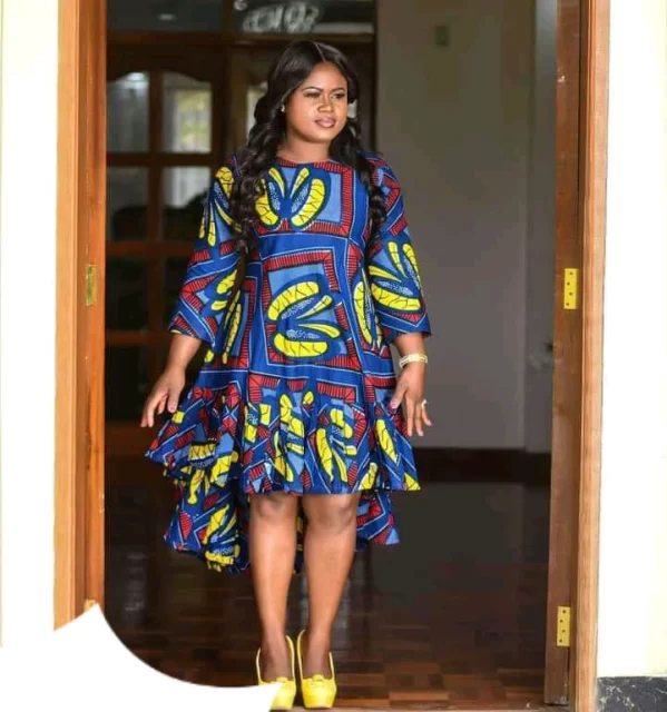 Short Ankara Gown Styles