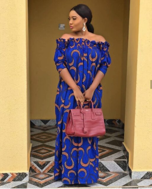Off-shoulder Ankara Styles 