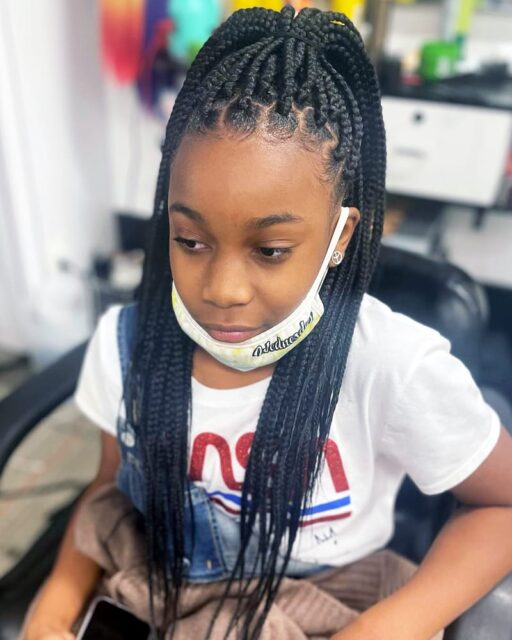 Box Braids for Kids- 100 Best Protective Hairstyles for Kids » OD9JASTYLES