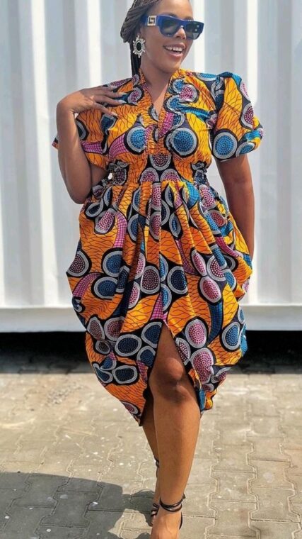 Short Ankara Styles For Curvy Ladies (3)