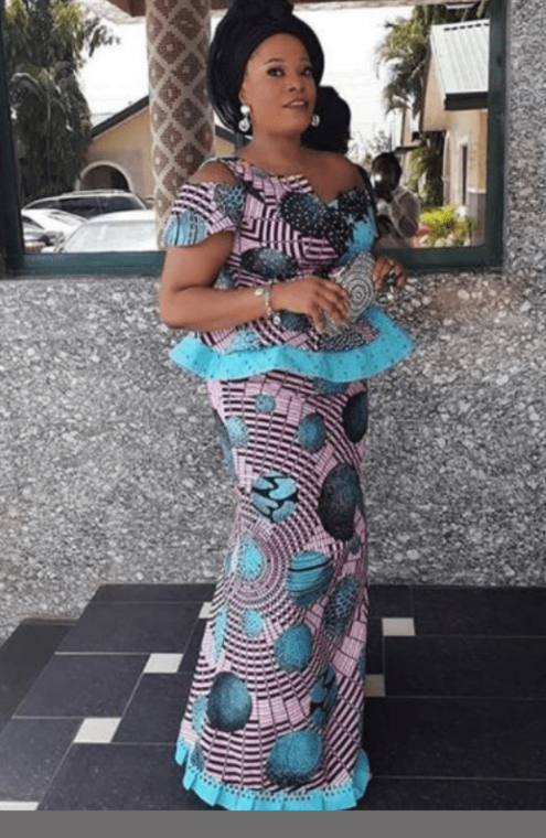 20+ Amazing and Unique Ankara Long Skirt and Peplum Blouse Styles_ - Stylish Naija