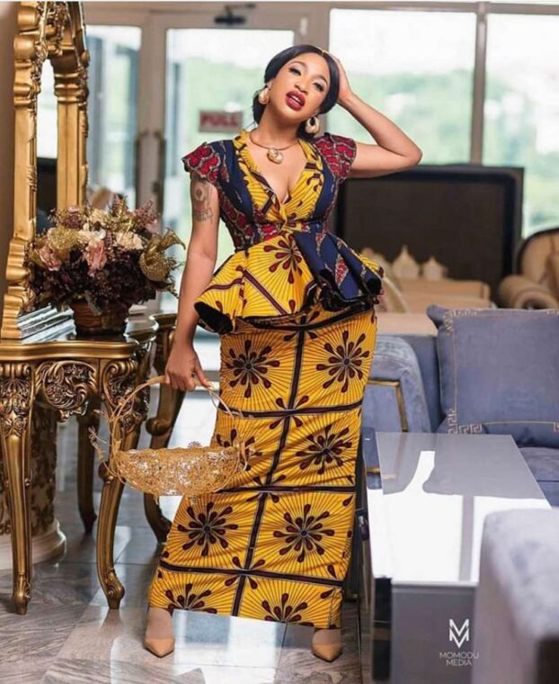 40 Latest Ankara Skirt and Blouse Styles 2021-2022 - Claraito's Blog