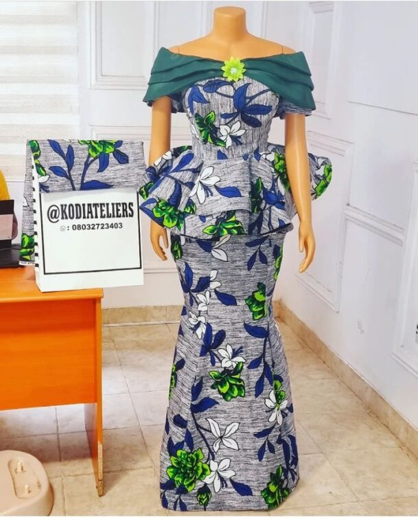 Stylish Ankara Skirts And Blouse Every Mother Should Rock To Sunday Service (11)