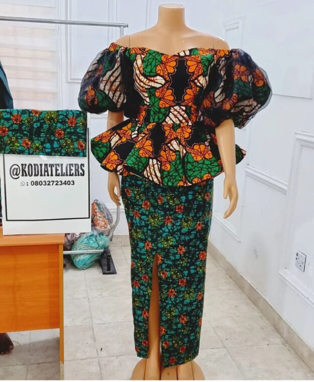 Stylish Ankara Skirts And Blouse Every Mother Should Rock To Sunday Service (21)