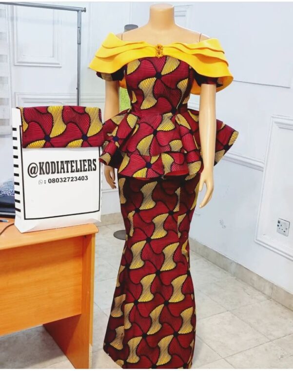 Stylish Ankara Skirts And Blouse Every Mother Should Rock To Sunday Service (22)