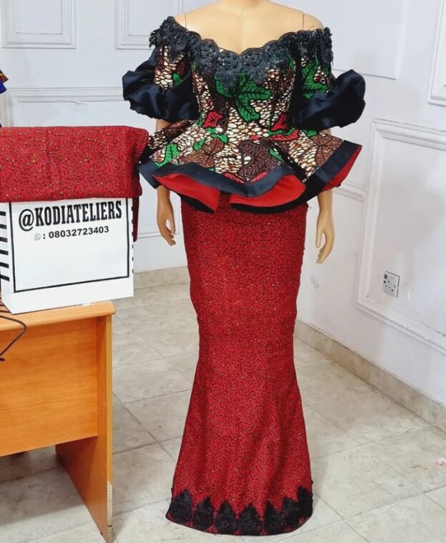 Stylish Ankara Skirts And Blouse Every Mother Should Rock To Sunday Service (23)