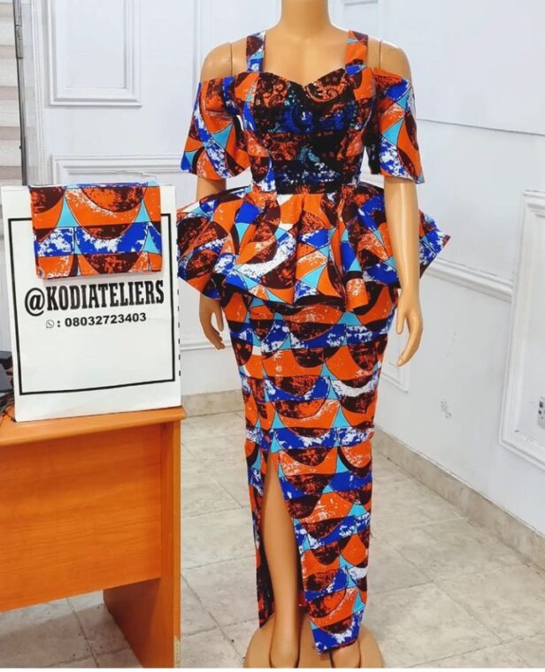 Stylish Ankara Skirts And Blouse Every Mother Should Rock To Sunday Service (3)