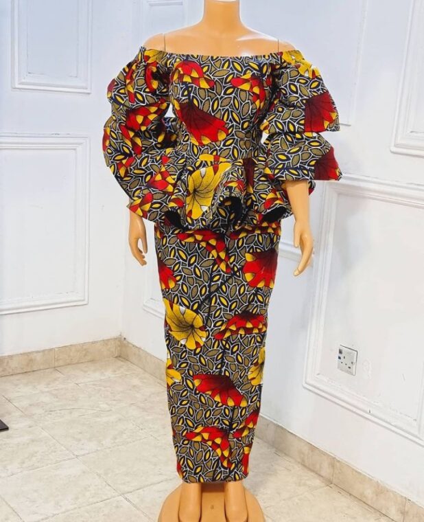 Stylish Ankara Skirts And Blouse Every Mother Should Rock To Sunday Service (6)