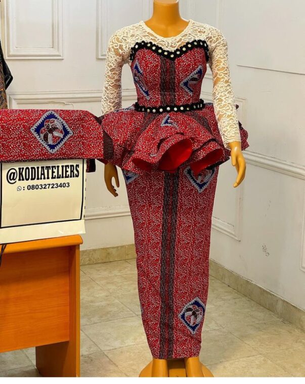 Stylish Ankara Skirts And Blouse Every Mother Should Rock To Sunday Service (8)