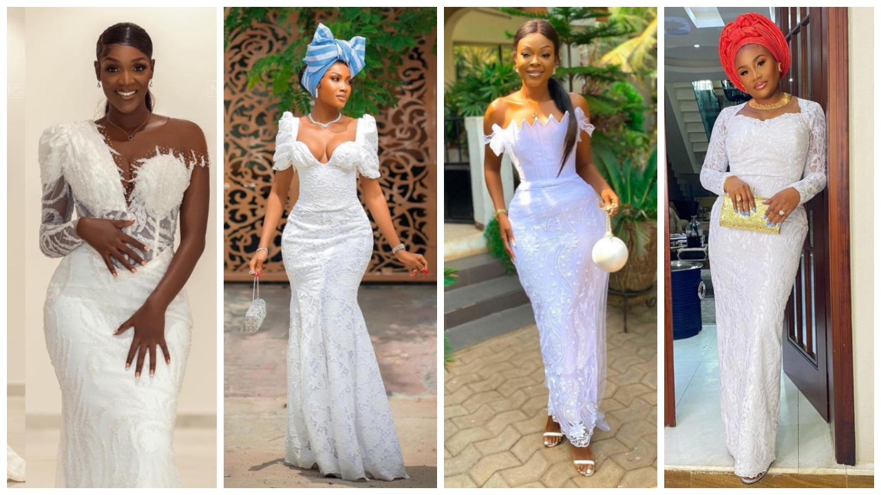Fabulous White Lace Styles For Owambe 