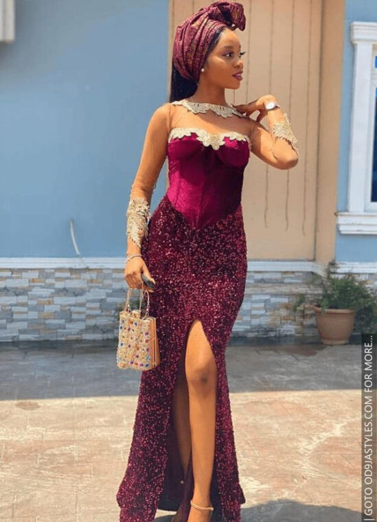Very Gorgeous Purples and Red Owambe Parties Styles For Sparkling Looks (15)